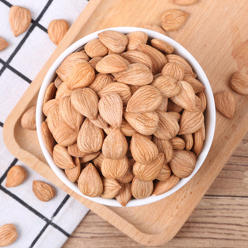 杏仁坚果新疆甜杏仁大散装巴旦木新鲜兮木的干果铺子原味生杏仁 - 图0