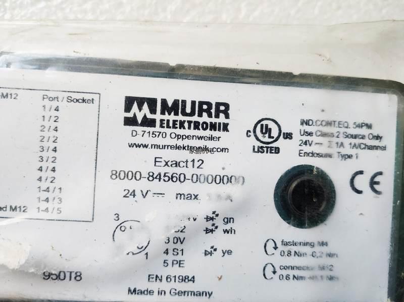 拍前询价：德国穆尔MURR  950T8  Exact12 - 图2