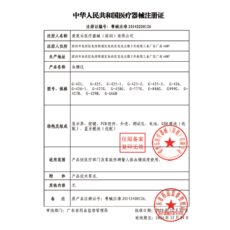 Bioland爱奥乐血糖试纸G-425S-1适用G-425-3血糖仪G425-1测试仪