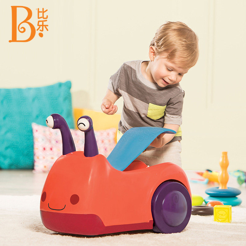 美国比乐btoys蜗牛骑乘车 battat玩具踏行车/滑行学步车