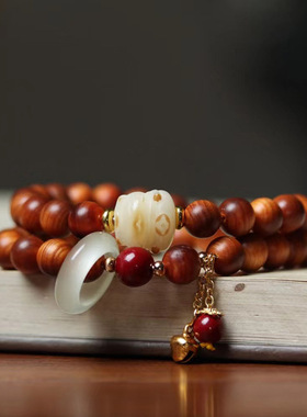 铃铛猫款DIY陈化柏木手链首饰厂家批发规格0.8男女念珠装饰品文玩
