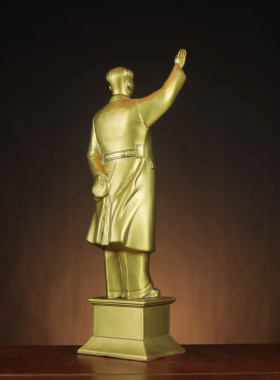 毛爷爷铜像家居办公室摆件 挥手主席 风衣主席 国大典毛主席站像