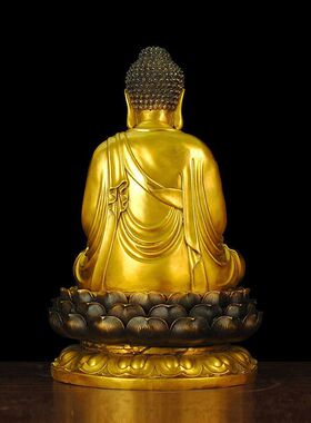 铜娑婆三圣摆件铜释迦摩尼佛观世音菩萨地藏王铜像大号工艺品