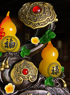 直销客厅电视柜酒柜鞋柜中式福禄如意葫芦开业摆件家居送礼品代发