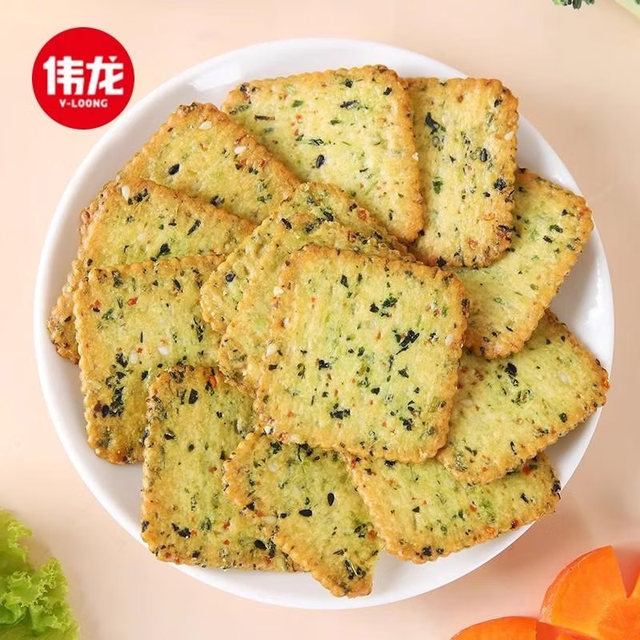 Weilong chive crackers 180g individual pack