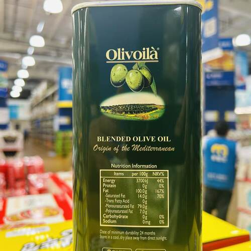 麦德龙西班牙原油进口olivoila欧丽薇兰混合橄榄油3L酸度0.5% - 图0