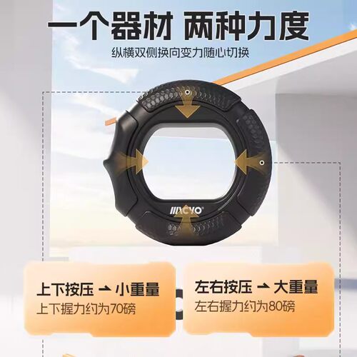 德国硅胶握力圈手指力量训练小臂康复握力器办公手掌手指力量康复 - 图0
