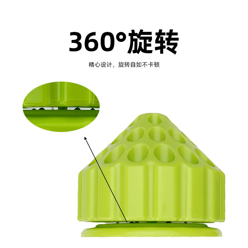 360度旋转塑料磨头收纳盒 牙科玉雕首饰抛光雕刻 零件整理工具盒 - 图0