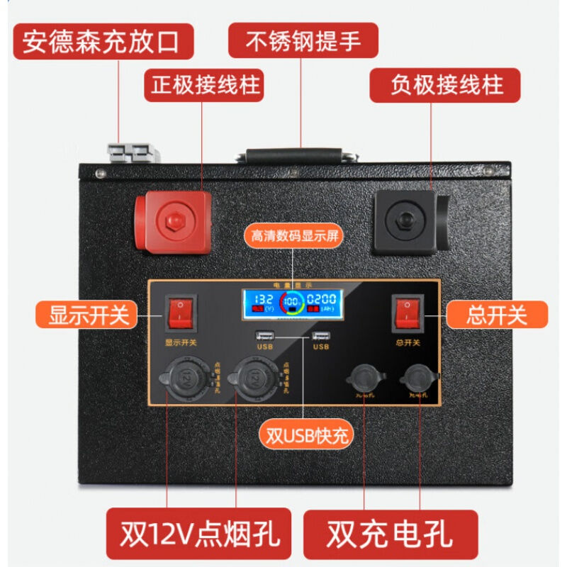 新款宁德时代磷酸铁锂电池12V24伏大容量床房车自驾游多功能户外 - 图1