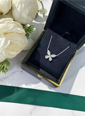 群镶四爪蝴蝶吊坠项链