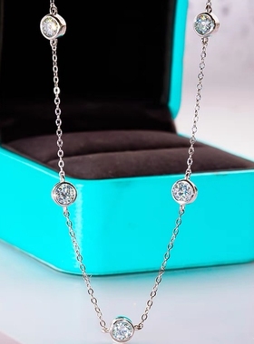 ChinPin/芷芯女泡泡莫桑石项链