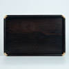 Rongshantang African rosewood inlaid copper corner solid wood rectangular tray size household kung fu tea set tea tray