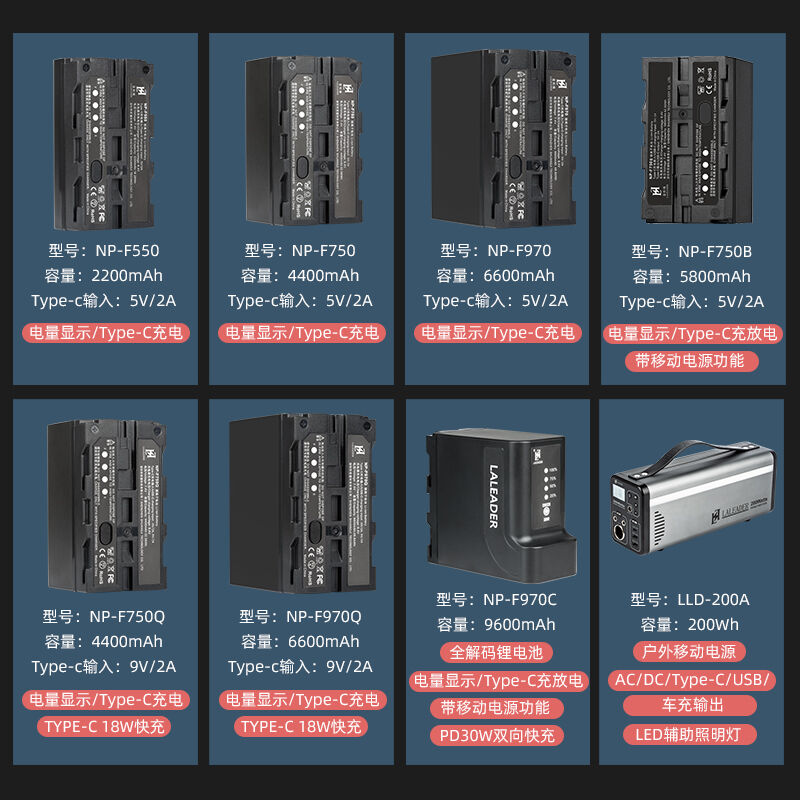 唯卓仕（VILTROX）雷利得NP-F550F750F970锂电池摄影补光灯监视器 - 图1