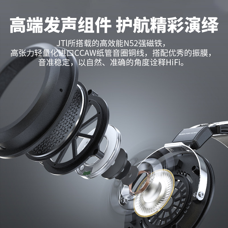 【现货】FiiO/飞傲 JT1高保真头戴耳机HiFi封闭式线控带麦大耳,淘宝优惠券,粉丝福利购,淘宝优惠卷
