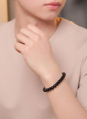 月印百川【元旦礼物】小叶紫檀手串高油高密老型珠手链约7*8mm手