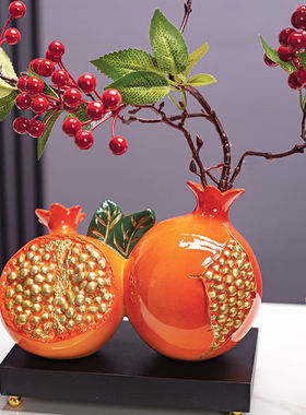 灿艺（CANYI）多子多福客厅玄关电视酒柜装饰摆件工艺品乔迁搬家