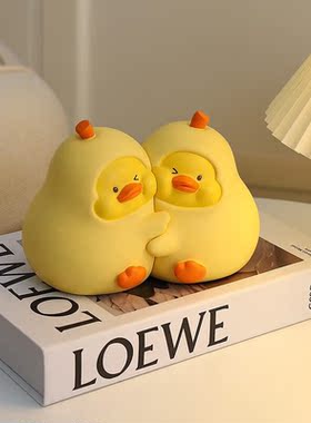 安提诺伯（ANTINOB）永不分离鸭摆件新年礼物女生元旦跨年礼物送