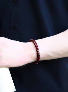 月印百川小叶紫檀手串高油高密男女款单圈文玩手链约7*8mm单圈手