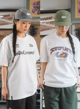食钓SDGR LOGO户外软顶平沿帽立体烫印山系露营防晒遮阳速干帽