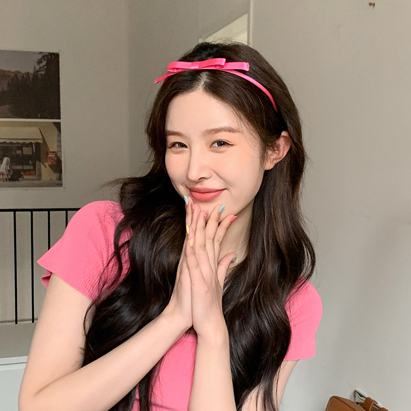 魔丽少女 缎带芭比蝴蝶结发箍粉色公主头饰细发卡生日女发饰头箍,淘宝优惠券,粉丝福利购,淘宝优惠卷