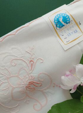 潮州绣手工纯棉手帕出口品质高支纱手帕收藏品礼品手信