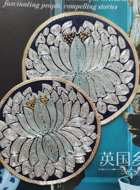 老绣片手工刺绣刺绣衣服贴花