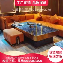 Factory Direct Marketing Exploits Spot KTV Bar Hotel Clubhouse Tea Table Luminous Tea Table Tennis Black Tea a few