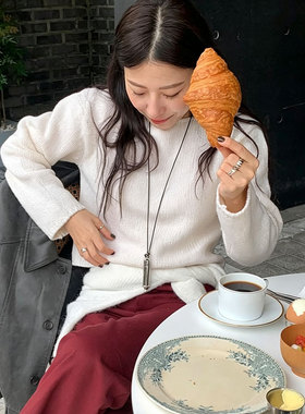 博主同款银色哨子抽拉黑绳项链女韩系简约个性时尚潮流颈链锁骨链