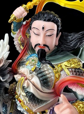 九天应元雷声普化天尊神像仿瓷雷公雷祖家用供奉摆件南极长生大帝
