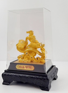 绒沙金马前程万里马到成功家居摆件创意保险公司4S店送客户伴手礼