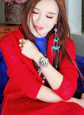 承李李原创设计风镶嵌宝石手串