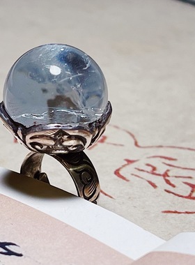 承李李原创设计风宝石玛瑙戒指