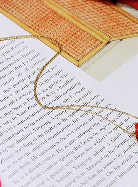 承李李中国风 珠宝金镶嵌祖母绿红宝石喜上眉梢 轻奢项链女