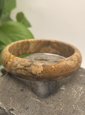 新疆国画彩泥原石手镯新疆木纹泥石原石手镯泥石手镯手镯