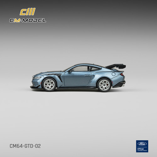 CM Model 福特野马 Ford Mustang GTD 纵情蓝 合金 1:64 - 图1