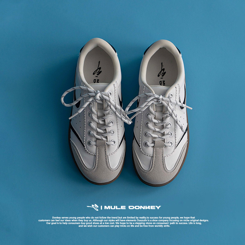 多嘴驴Donkey复古德训鞋女款秋季透气运动百搭鞋子男平底休闲板鞋,淘宝优惠券,粉丝福利购,淘宝优惠卷
