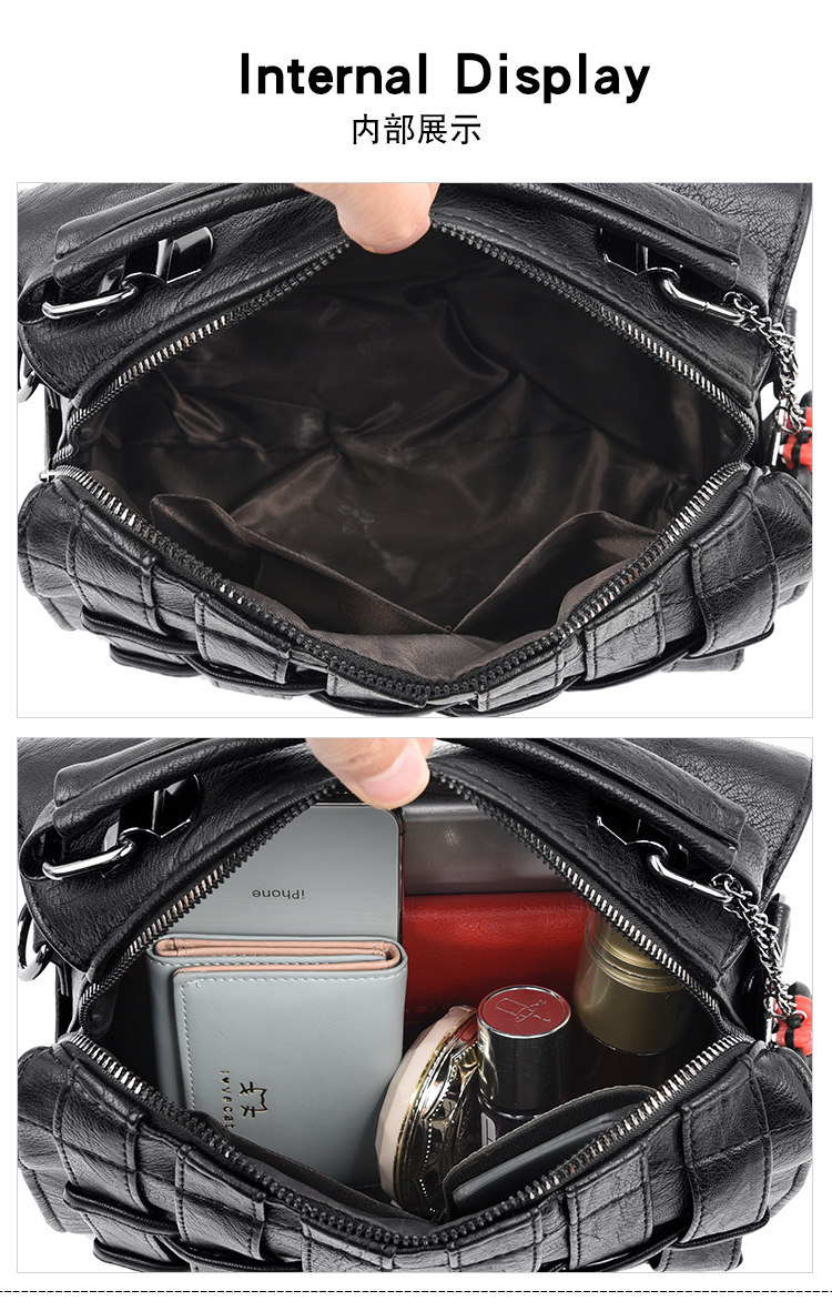 女2020新款软皮防水单肩简约斜挎包 娴妃女士包袋