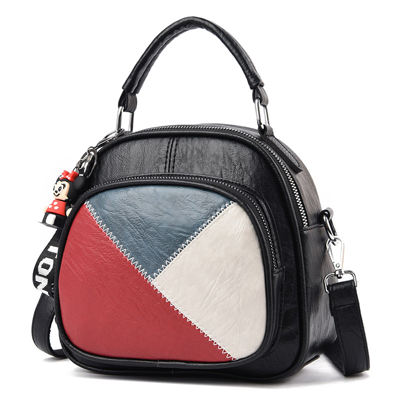 2020新款双肩背包软皮单肩斜挎包 娴妃女士包袋