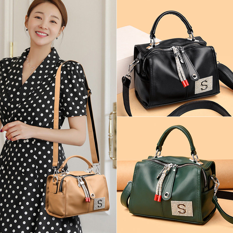 2021新款高级感软pu时尚百搭斜跨包 娴妃女士包袋