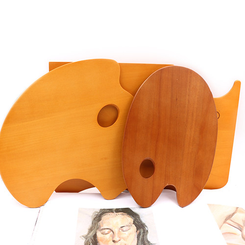 丰丰油画调色盘木质调色板异形方形圆形油画丙烯颜料调色板调色盘 - 图2