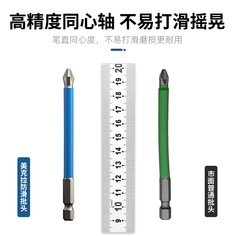 防滑批头套装强磁性高硬度特级加长十字电批手电钻梅花电动螺丝刀 - 图2