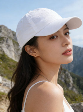 速干棒球帽男户外登山徒步露营轻薄遮阳防晒帽子女夏季百搭鸭舌帽