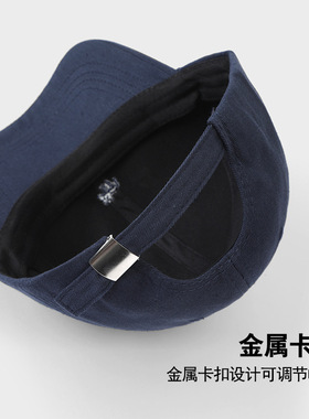 韩版简约小狐狸刺绣纯色棒球帽新款防晒遮阳帽软顶大头围鸭舌帽