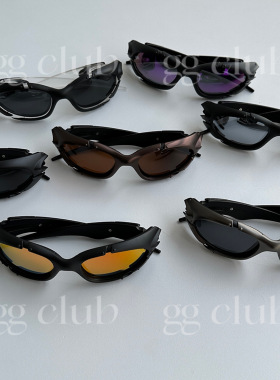 街头酷感Y2K墨镜凹造型