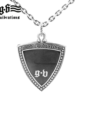 祈祷之手纯银复古做旧吊坠项链