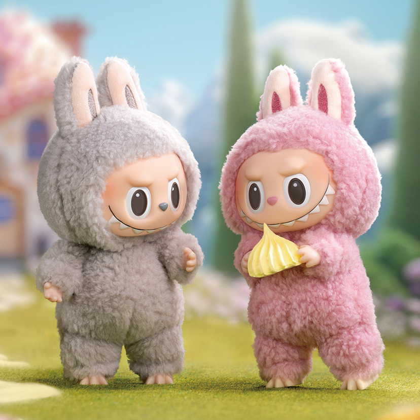 泡泡玛特盲盒拉布布心动马卡龙搪胶脸LABUBU挂件盲盒玩具女孩手办 - 图2