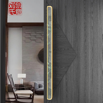 Custom Aluminum Alloy Wooden Door Handle Black Bright Clothing Wire Drawing Hotel Chinese Stainless Steel No Frame Glass Gate Handle