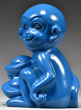 祝福摆件十二生肖补角木头实木质