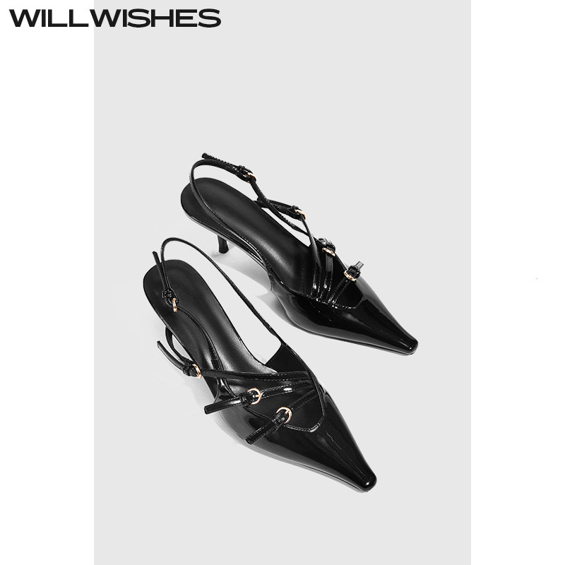 【折扣季，卖完不补】王玎设计女鞋夏季尖头细跟高跟凉鞋HX2401-1,淘宝优惠券,粉丝福利购,淘宝优惠卷