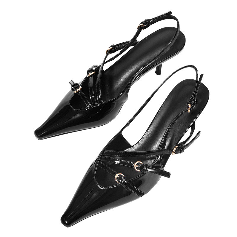 【折扣季，卖完不补】王玎设计女鞋夏季尖头细跟高跟凉鞋HX2401-1,淘宝优惠券,粉丝福利购,淘宝优惠卷